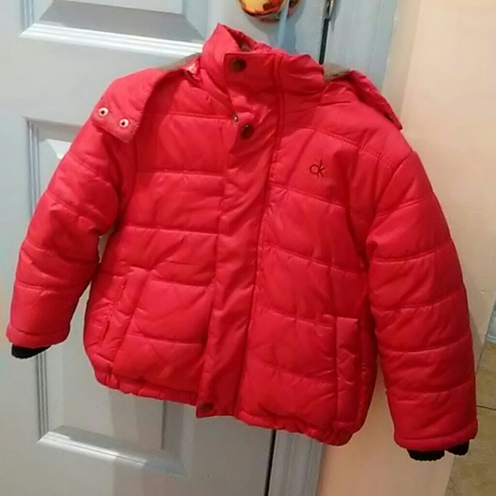 calvin Klein red toddler coat size 2T
